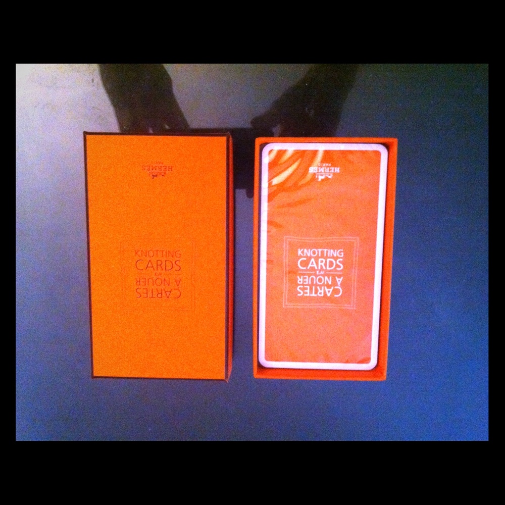 RARE! NEW OLD STOCK! Sealed AUTH Hermes knotting cards in original box.